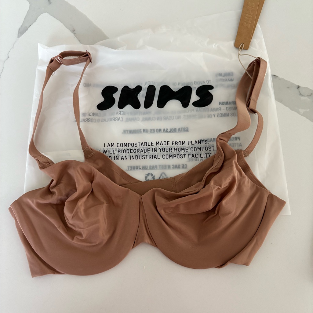 Skims Unlined Full Coverage Bra - Sienna 34b